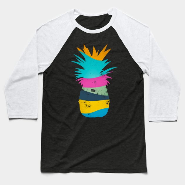 Sliced Ananas Baseball T-Shirt by Jirka Svetlik
